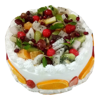 Drip fruits cake | Fruit birthday cake, Fruit cake design, Cake decorated  with fruit